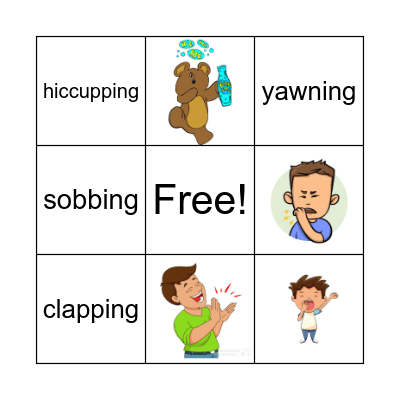 Sounds You Make Bingo Card