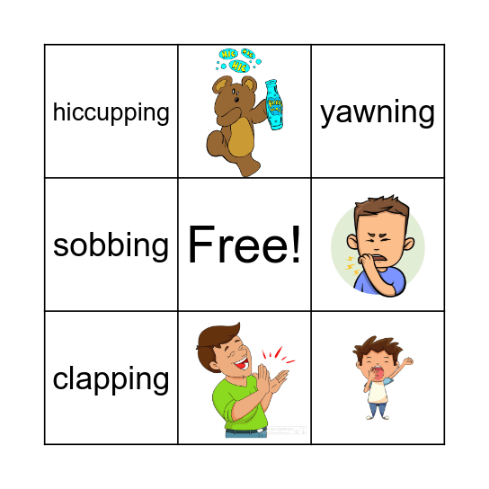 Sounds You Make Bingo Card