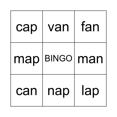 TOP PHONICS 2 unit 2 Bingo Card