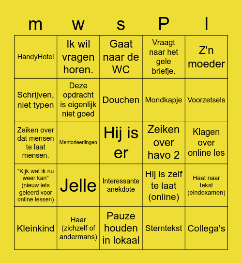 Uittenbroek Bingo v2 Bingo Card