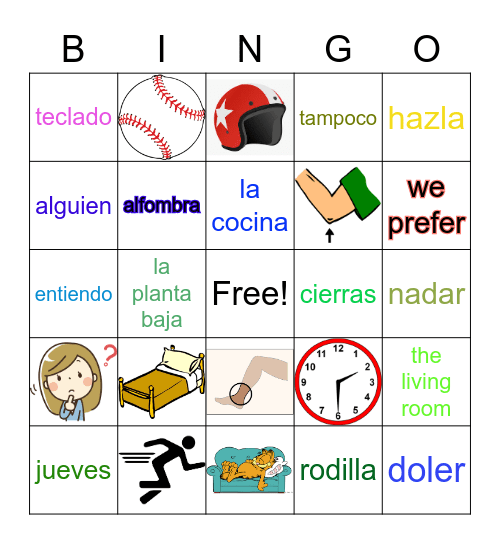Una Mezcla Bingo Card