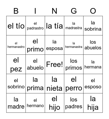 5a Bingo Card