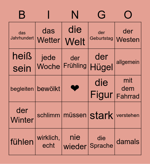 aeli's bingo u8 Bingo Card