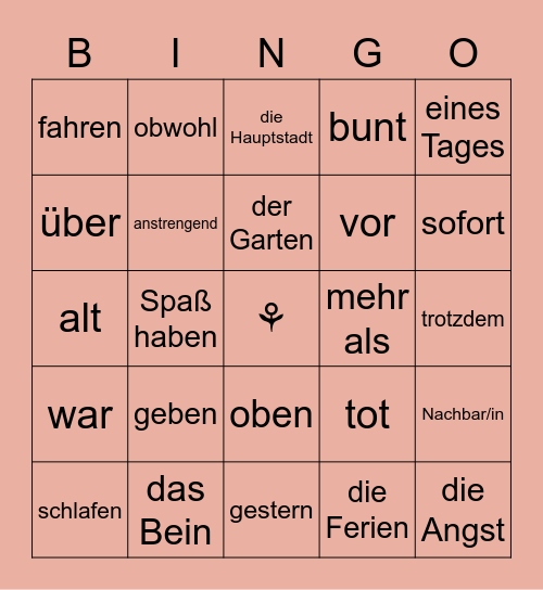 aeli's bingo u6 Bingo Card