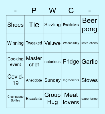 Round 2 Bingo Card