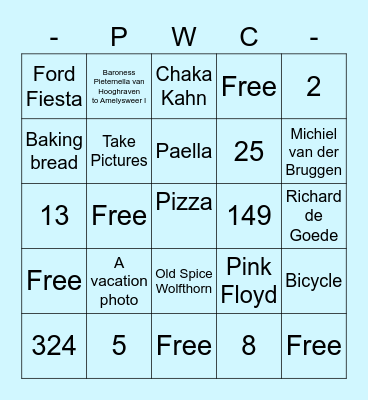 Round 3 Bingo Card