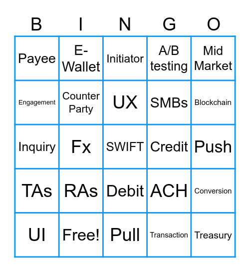 Veem Bingo Card