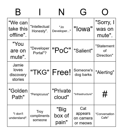 CTP ART Bingo Card