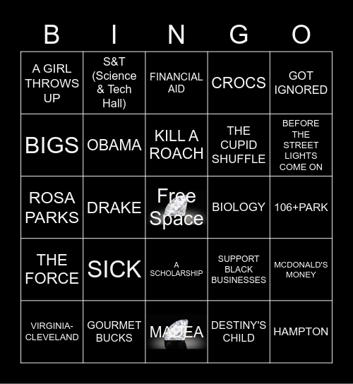Onyx Bingo 2 Bingo Card