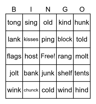 Welded sounds (W2.1-2.3) Bingo Card