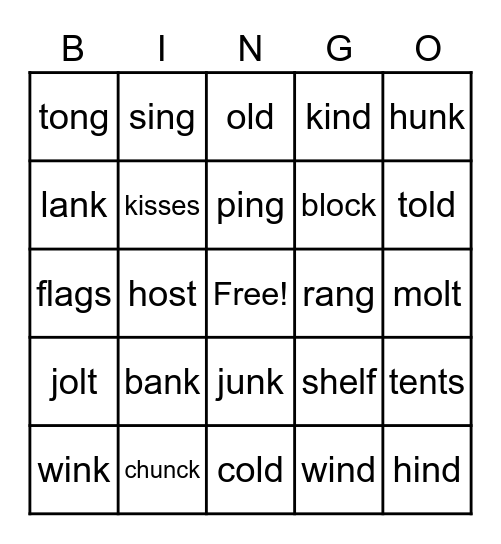 Welded sounds (W2.1-2.3) Bingo Card