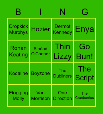 Walhalla presents: St Paddy's Day Bingo Card