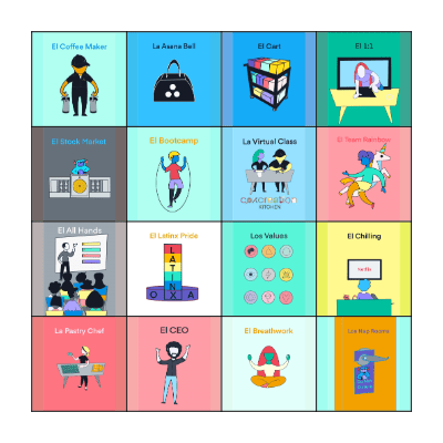 asana Loteria Bingo Card