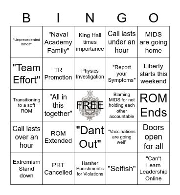Supes Call Bingo Card