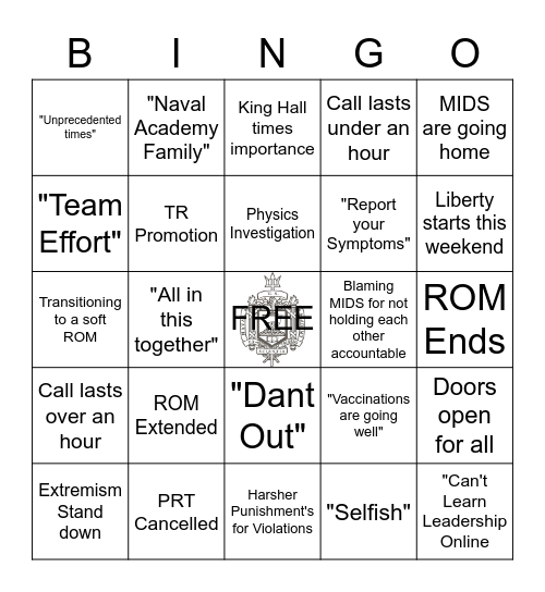 Supes Call Bingo Card