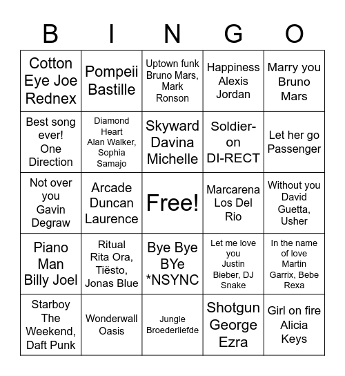 Familie Bingo Papa Bingo Card