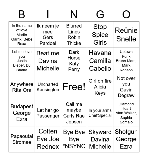 Familie Bingo Mama Bingo Card