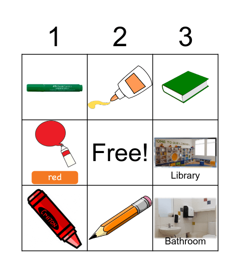 Welcome to PreSchool! Bingo Card