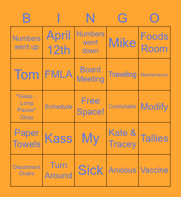 FDZM Bingo Card