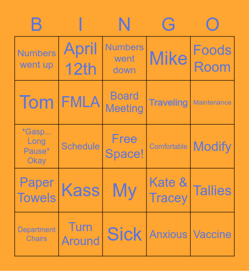 FDZM Bingo Card