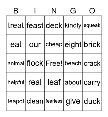 ea/HFW Bingo Card