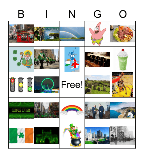 St. Patty Bingo Card