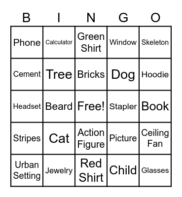 Teams Meeting Bingo Card