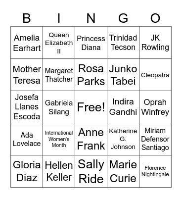 Bingo Ka Dai! Bingo Card