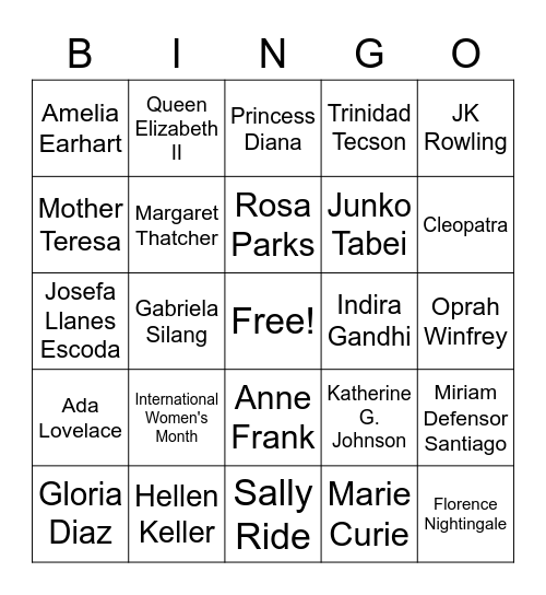 Bingo Ka Dai! Bingo Card