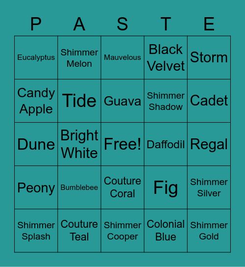 Spoiled By Breigh Bingo Card