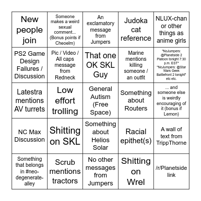 '300+ new messages since...' in #main-lux-chat Bingo Card