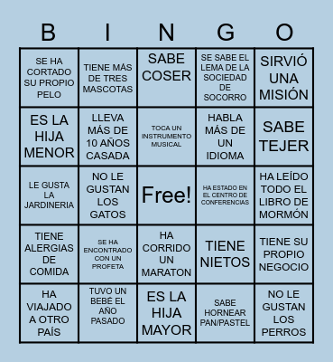 HERMANA BINGO Card