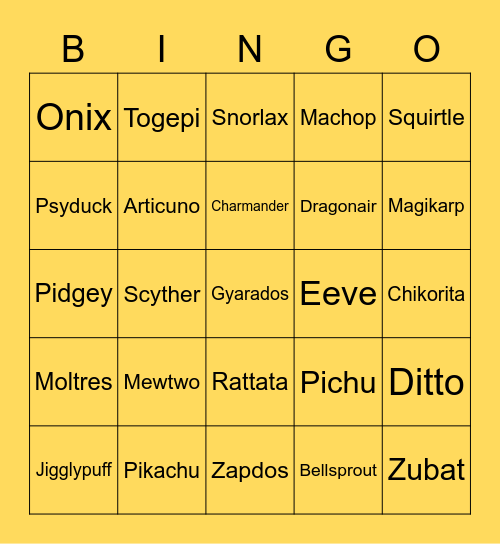 xMasaraTown Bingo Card