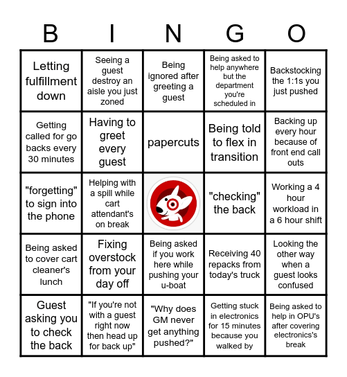 DBO Bingo Card