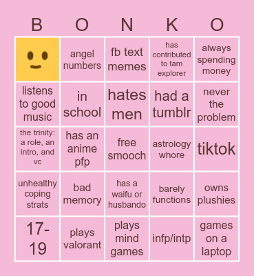 whorentine women bonko Bingo Card