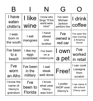 Birthday Bingo Hk Bingo Card