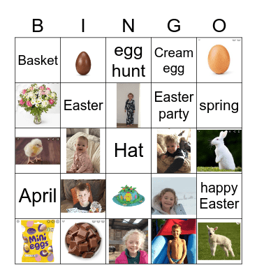 Easter Bingo Card