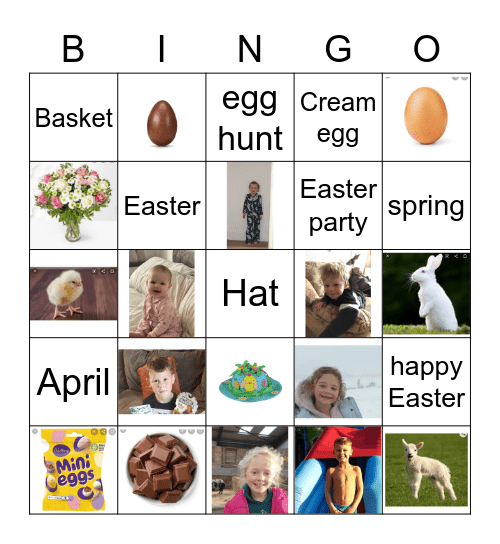 Easter Bingo Card