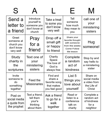 Getting to Know You Bingo Card