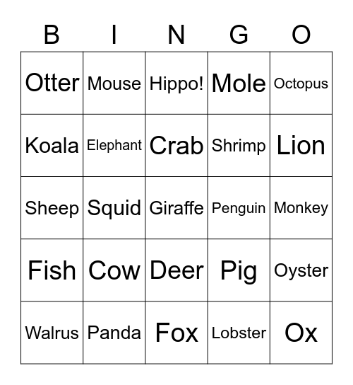 Takumi's board :3 Bingo Card