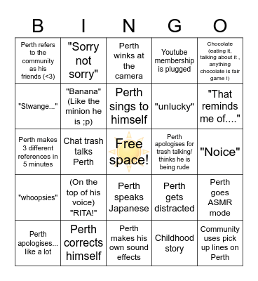 Discord Bingo PSNS Bingo Card
