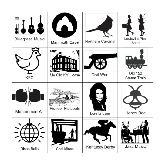Sounds of Kentucky Bingo Card