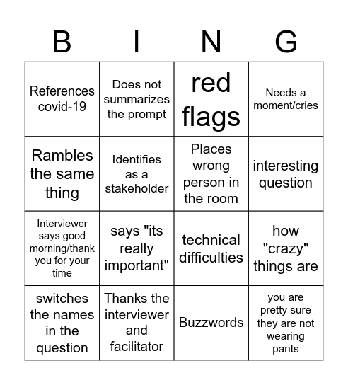 SO MUCH FUN Bingo Card