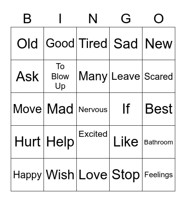 Weeks 3 and 4 Bingo Card