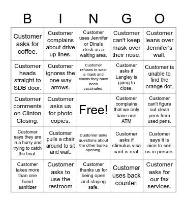 Open Lobby Bingo! Bingo Card