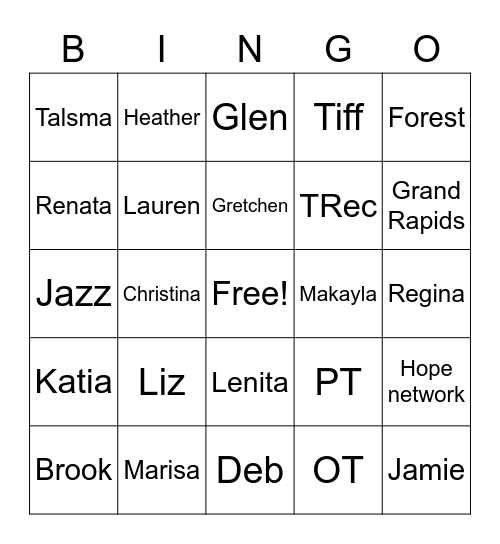 FG2 Bingo Card