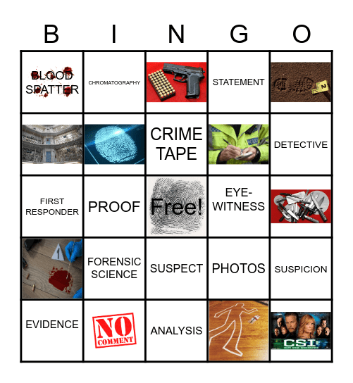 CSI BINGO Card