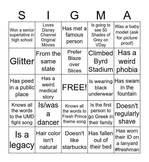 Find Someone Who... Bingo Card