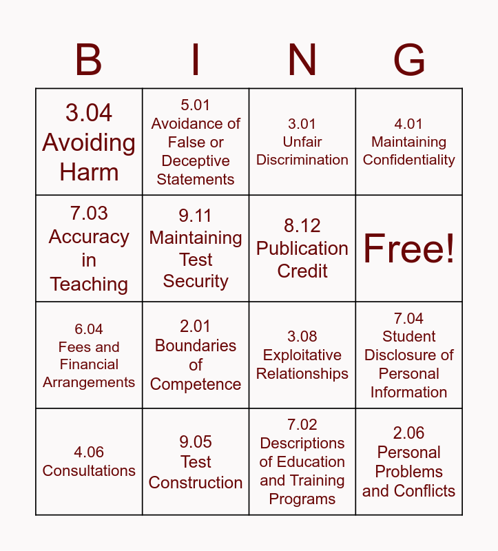 apa-ethical-standards-bingo-card