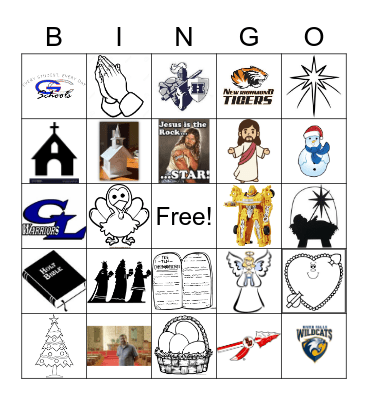 Zoom Sunday School Bingo Card